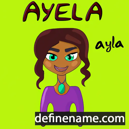 cartoon of the name Aleya