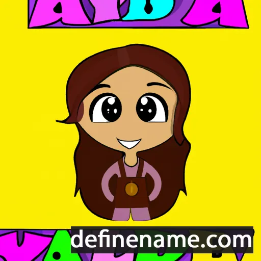 cartoon of the name Aleyda