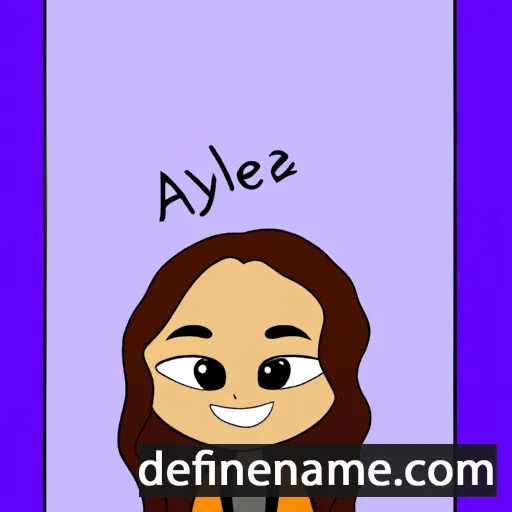 cartoon of the name Aleyia