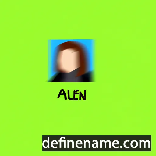 cartoon of the name Aleyn