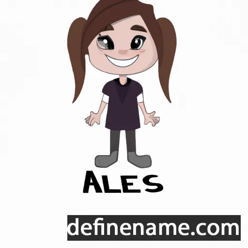 cartoon of the name Aleys