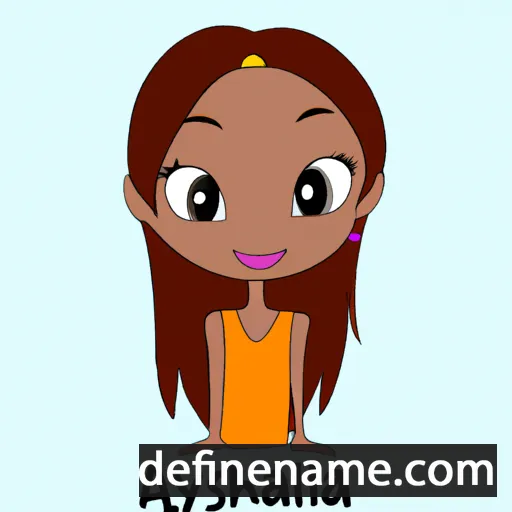 Aleysha cartoon