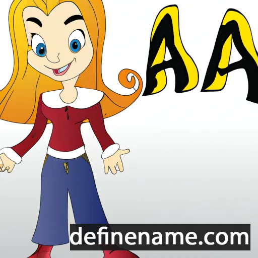 cartoon of the name Alfa