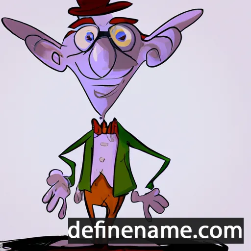 cartoon of the name Alferd