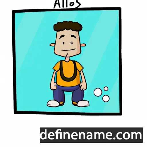 cartoon of the name Alfeus