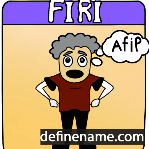 cartoon of the name Alffinnr