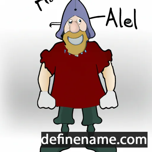 cartoon of the name Alfhelm