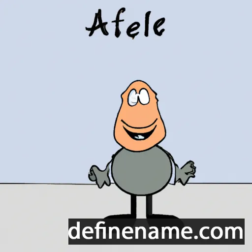 cartoon of the name Alfhere