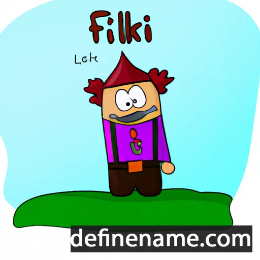 cartoon of the name Alfík