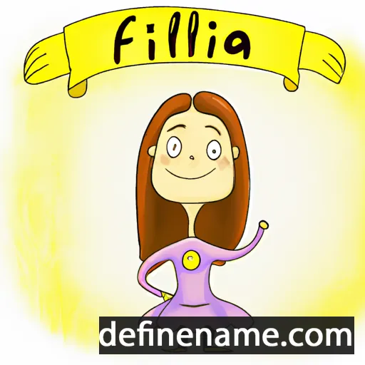 cartoon of the name Alfiina