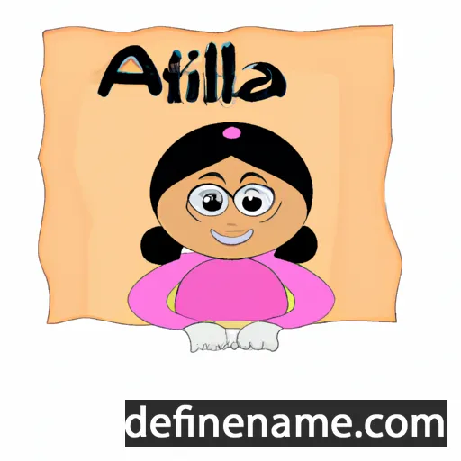 cartoon of the name Alfina