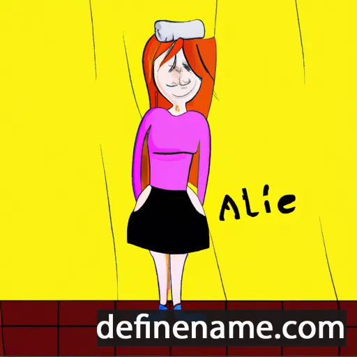 cartoon of the name Alfine