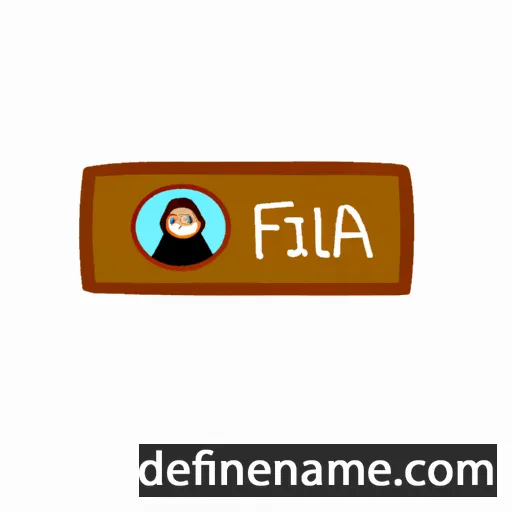 cartoon of the name Alfira