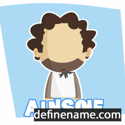 cartoon of the name Alfonsine