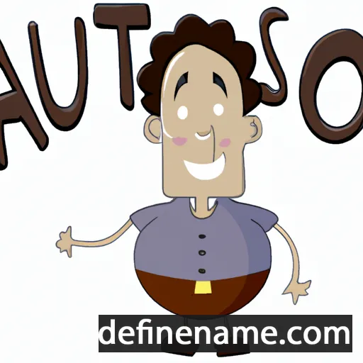 cartoon of the name Alfonsu