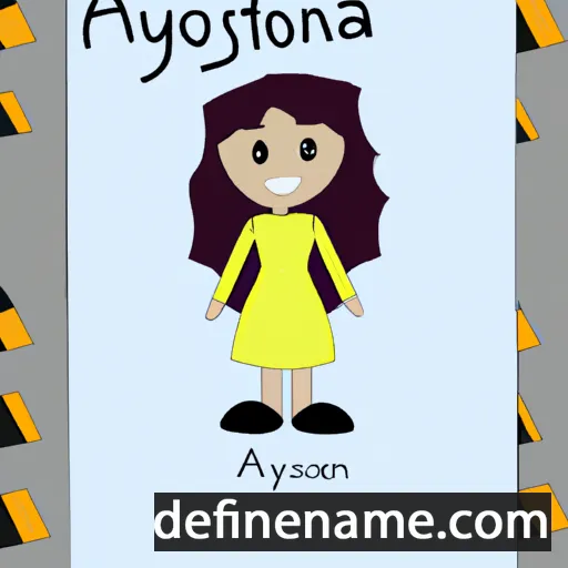 cartoon of the name Alfonsyna