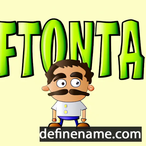 cartoon of the name Alfontsa