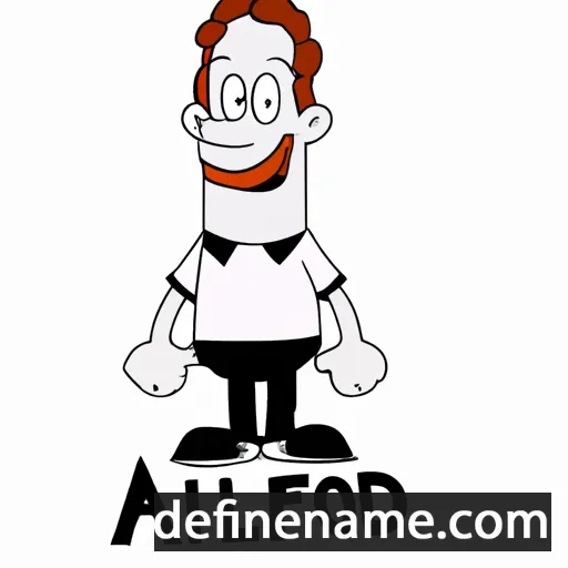 cartoon of the name Alford