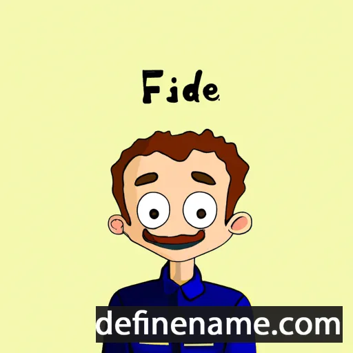 cartoon of the name Alfrédie