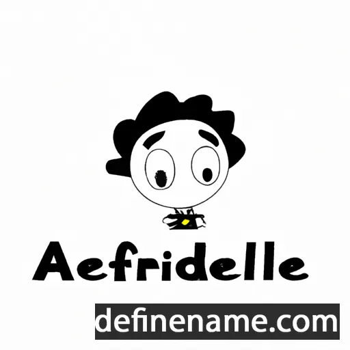 cartoon of the name Alfrédine