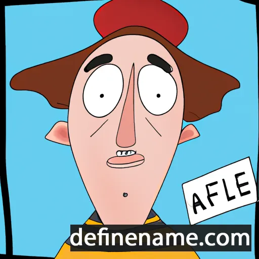 cartoon of the name Alfrède