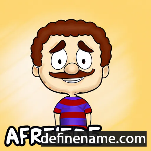 cartoon of the name Alfrede