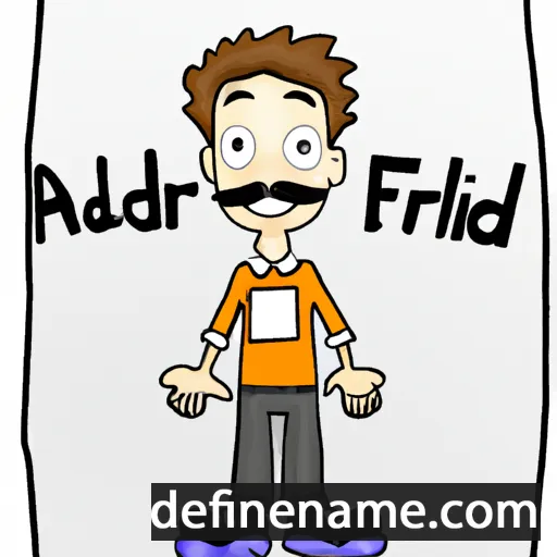 cartoon of the name Alfreder