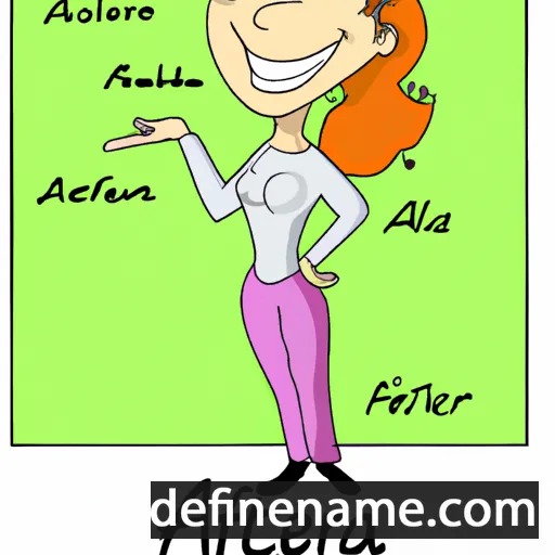 cartoon of the name Alfretta