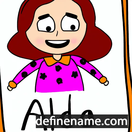 cartoon of the name Alfrida