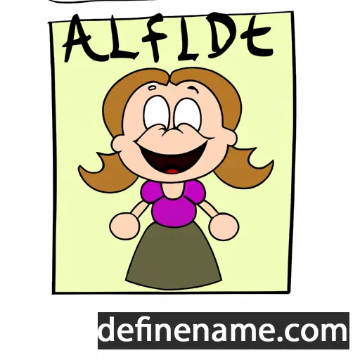 Alfriede cartoon