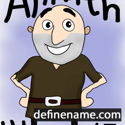 cartoon of the name Alfrith