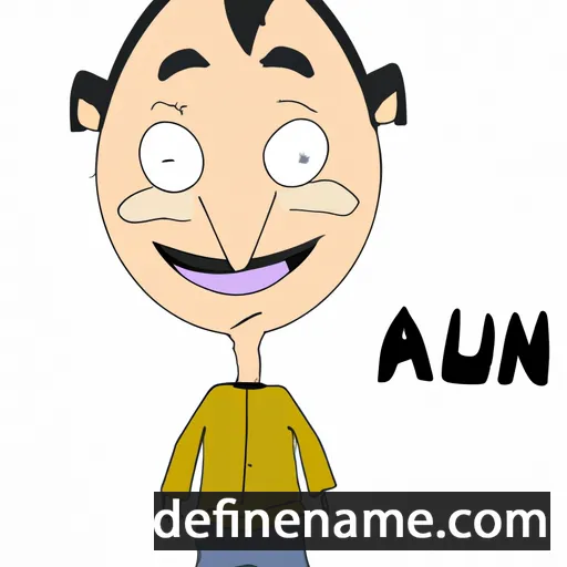 cartoon of the name Alfun