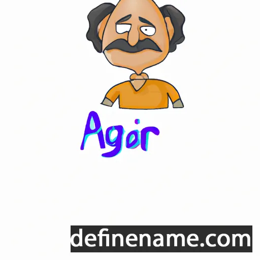 cartoon of the name Algar