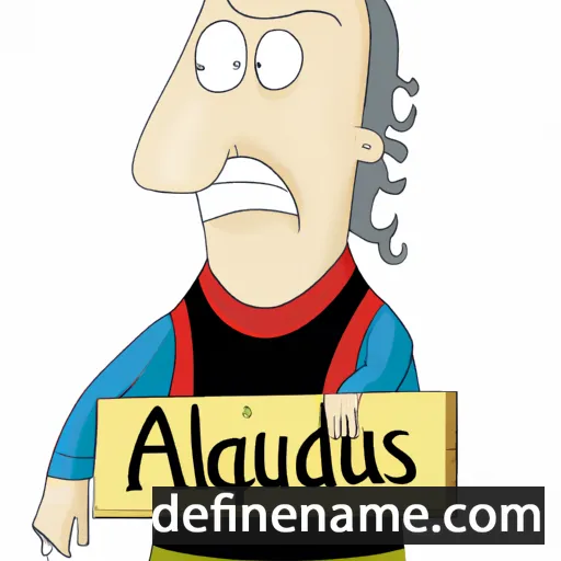 cartoon of the name Algaudas