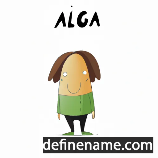 Algė cartoon