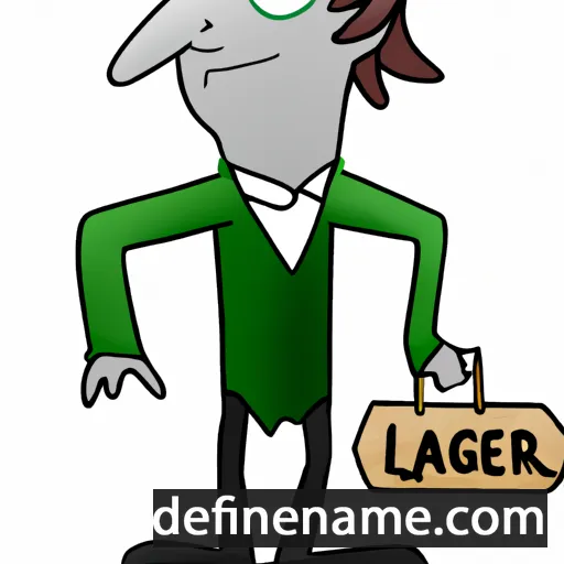 cartoon of the name Algeard