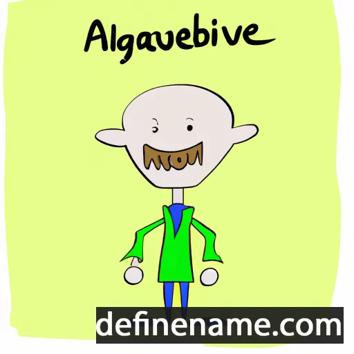 cartoon of the name Algebeaivi