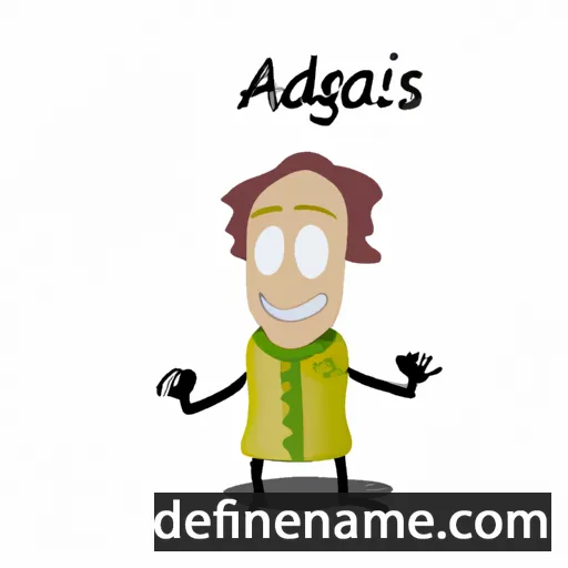 cartoon of the name Algedas