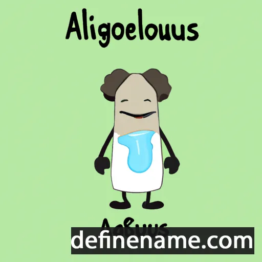 cartoon of the name Algenous