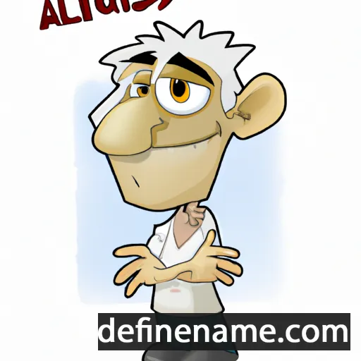 cartoon of the name Algis