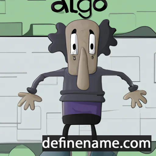 cartoon of the name Algo