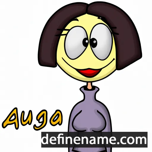 cartoon of the name Algusta