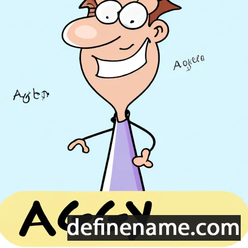 cartoon of the name Algys