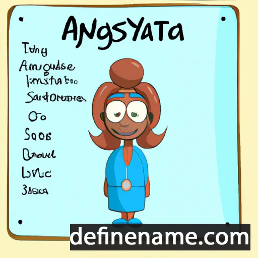 cartoon of the name Algystaana