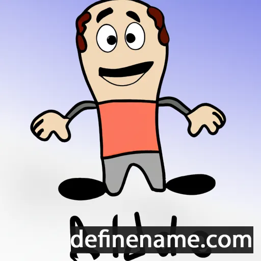 cartoon of the name Alhed