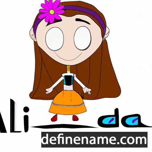 cartoon of the name Alída