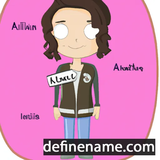 cartoon of the name Alianis