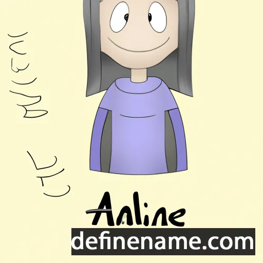 cartoon of the name Alianne