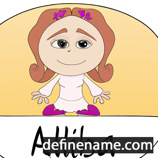 cartoon of the name Alibina