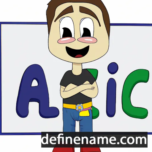 cartoon of the name Aliç